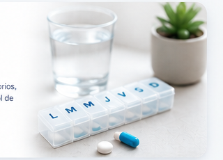 Pastillero y medicación